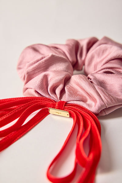 Ribbon, scrunchie, pink