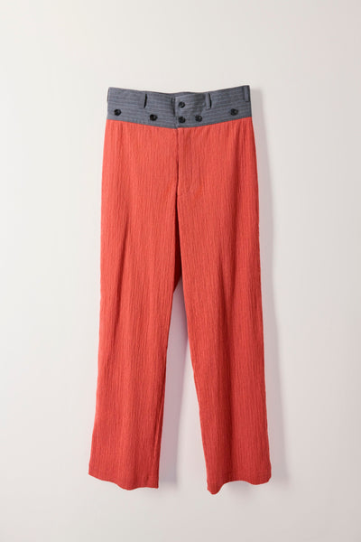 Wrap long pants (striped)
