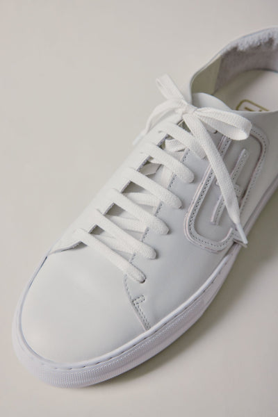 Icon Leather Sneakers (White)