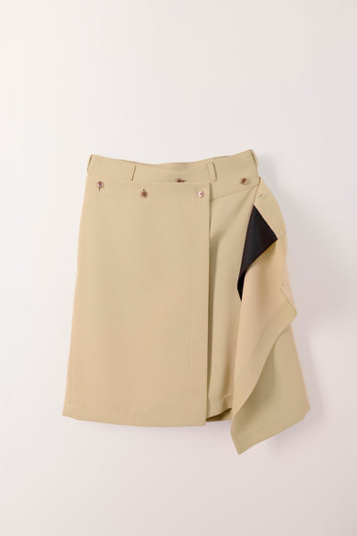 Shape-changeable wrap culottes